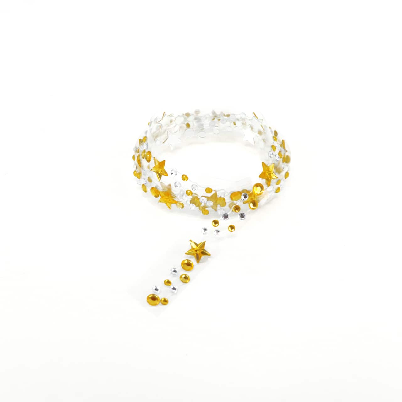 1yd. Gold & Silver Star Graduation Cap Bling Stickers by Recollections™